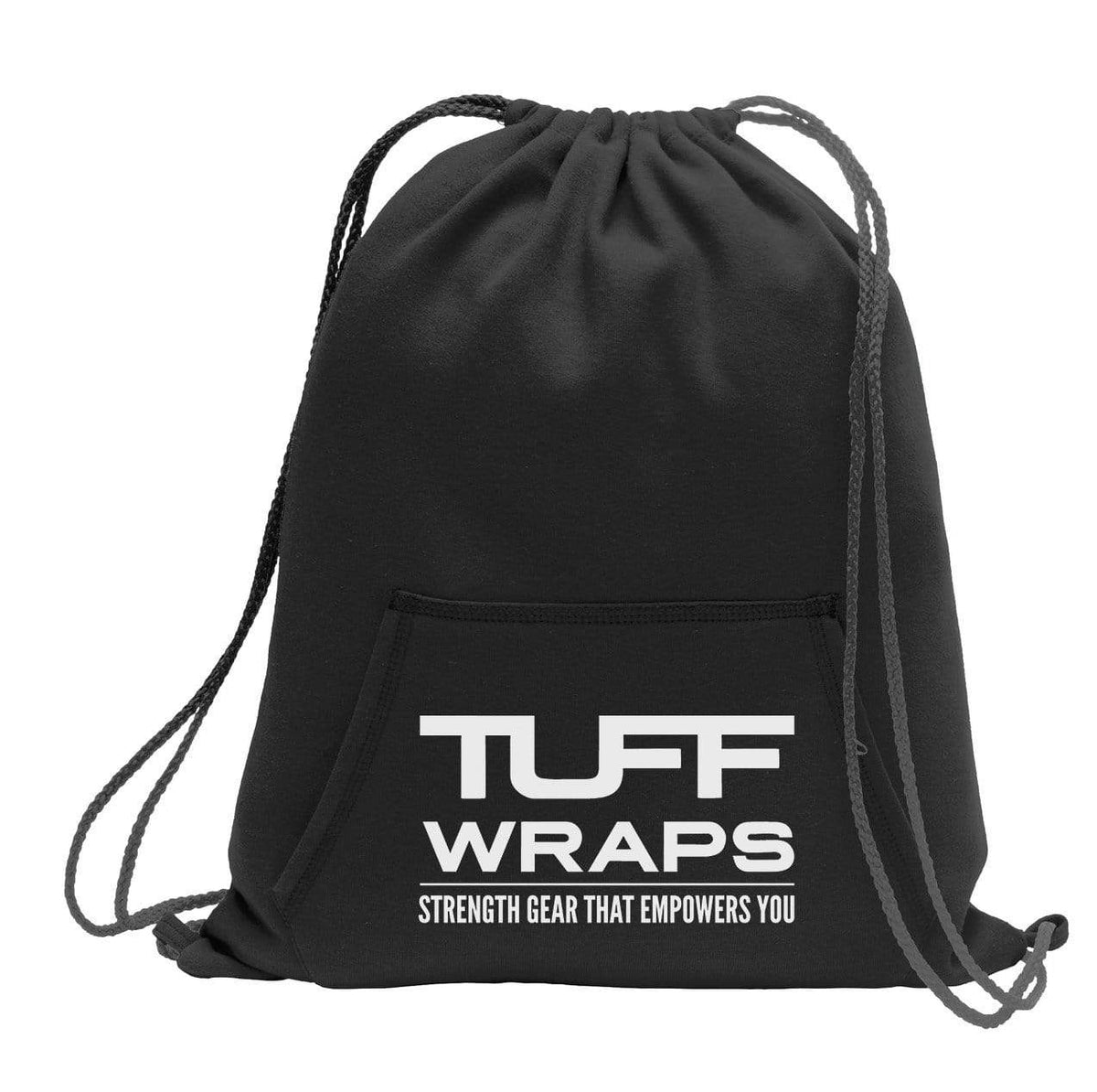 TUFFWRAPS Fleece Cinch Bag Black TuffWraps.com