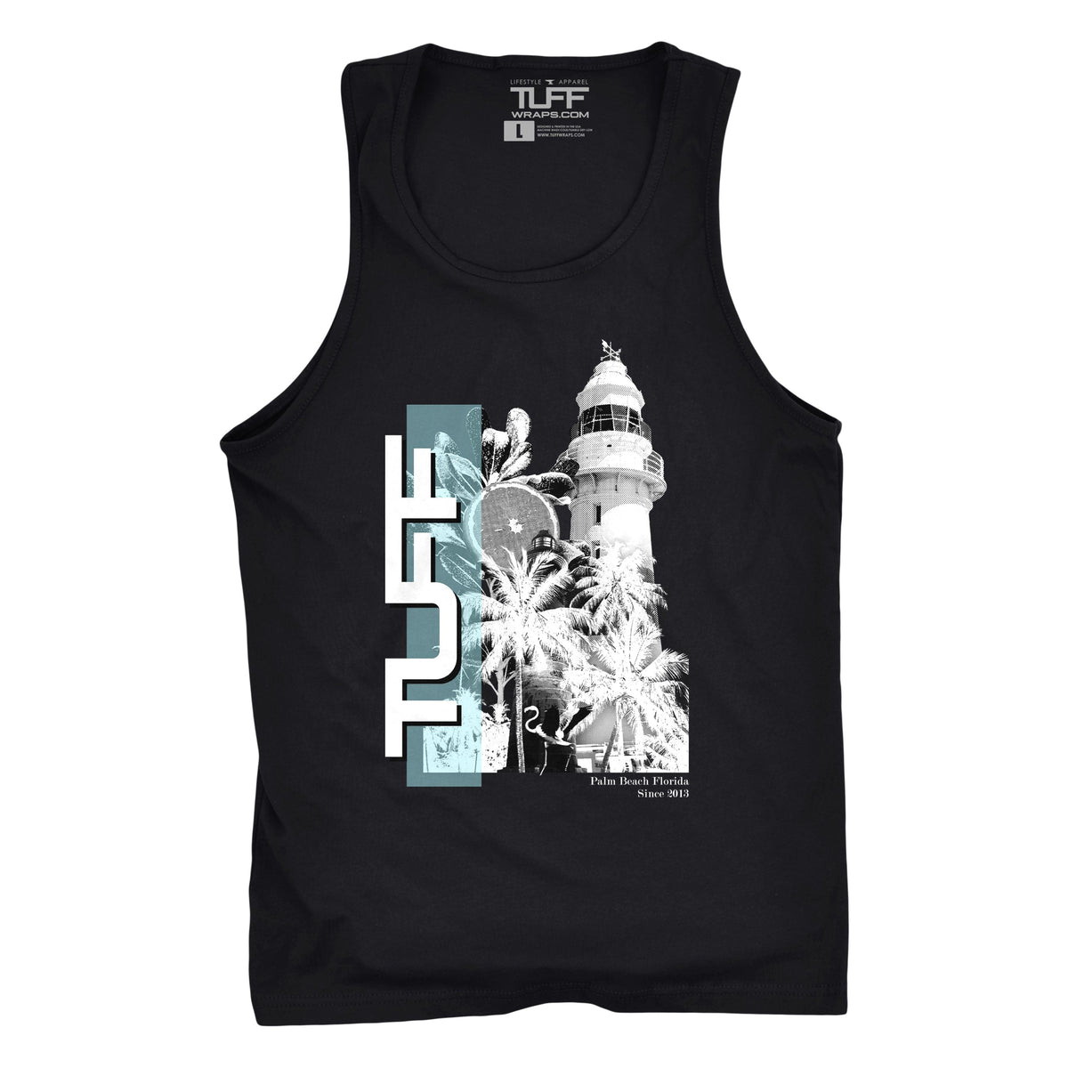 Palm Beach Lighthouse Tank S / Black TuffWraps.com