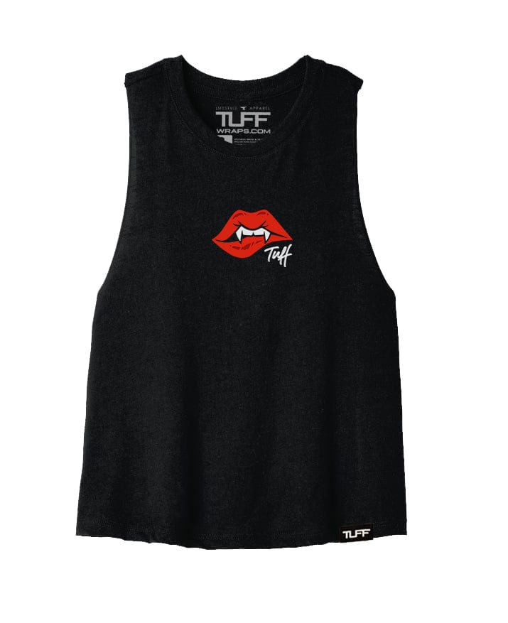 Vampire&#39;s Kiss Racerback Crop Top S / Black TuffWraps.com