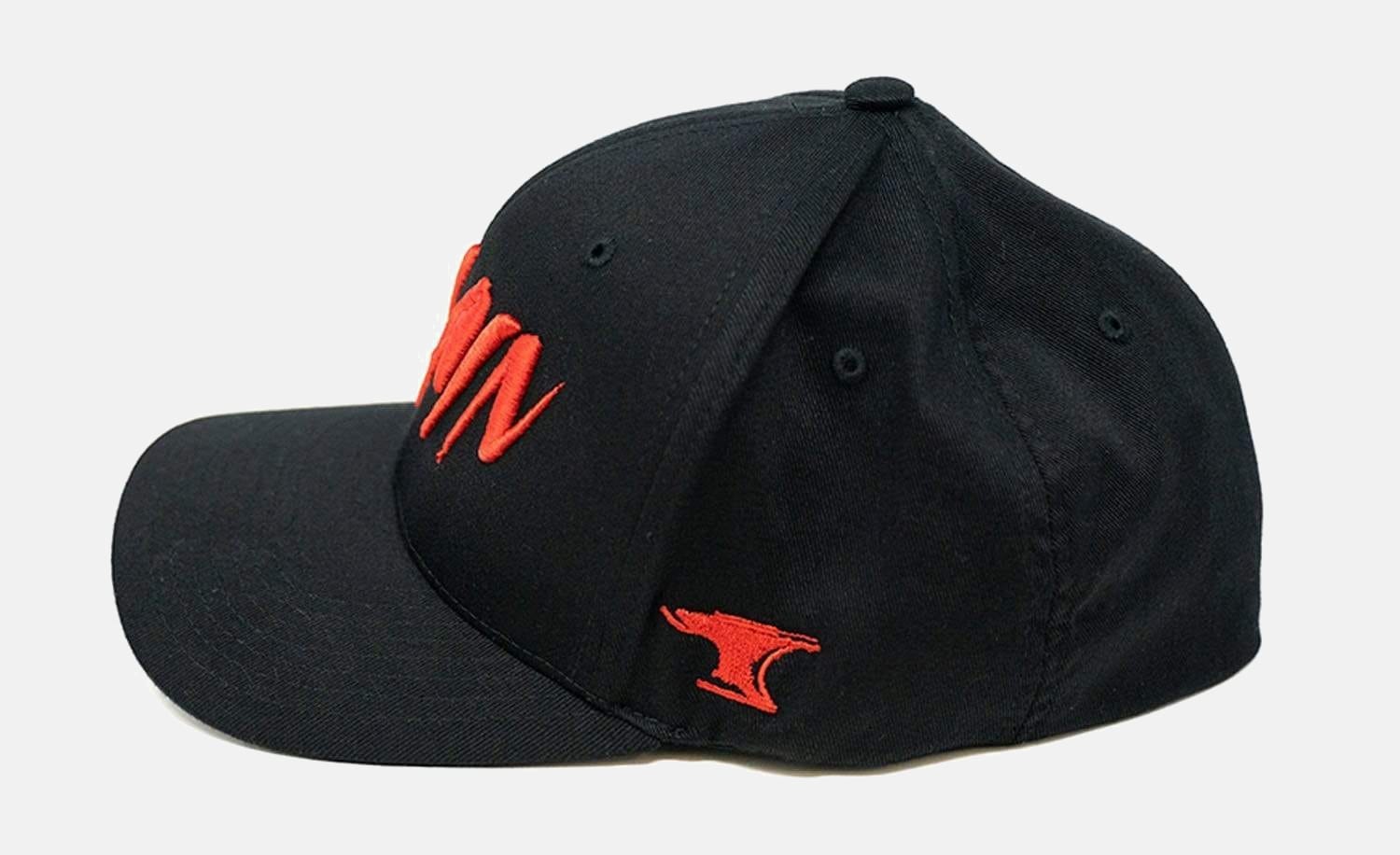 Villain Black Flexfit Hat (Red) TuffWraps.com