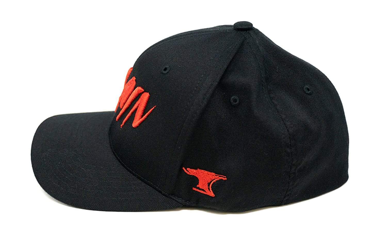 Villain Black Flexfit Hat (Red)