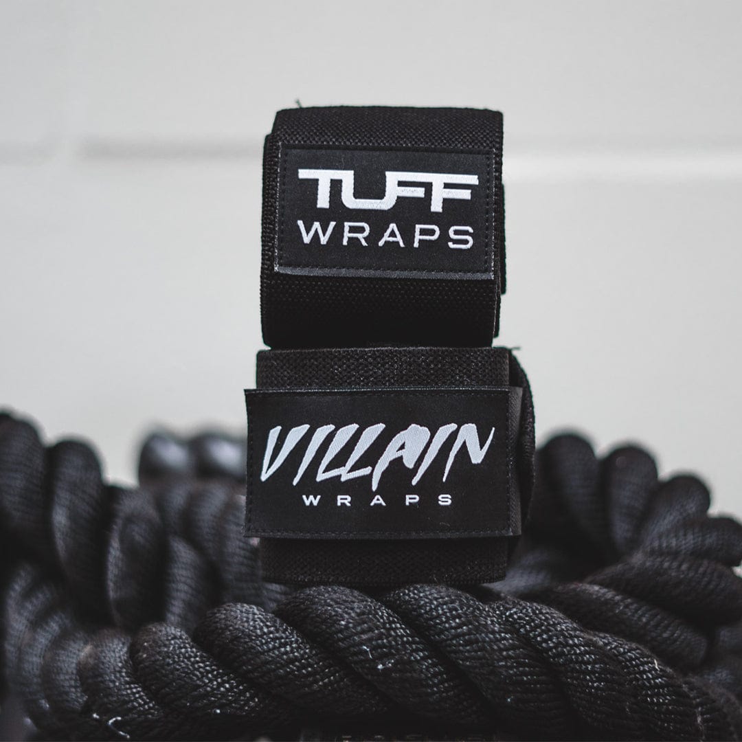 Villain Elbow Wraps - All Black TuffWraps.com