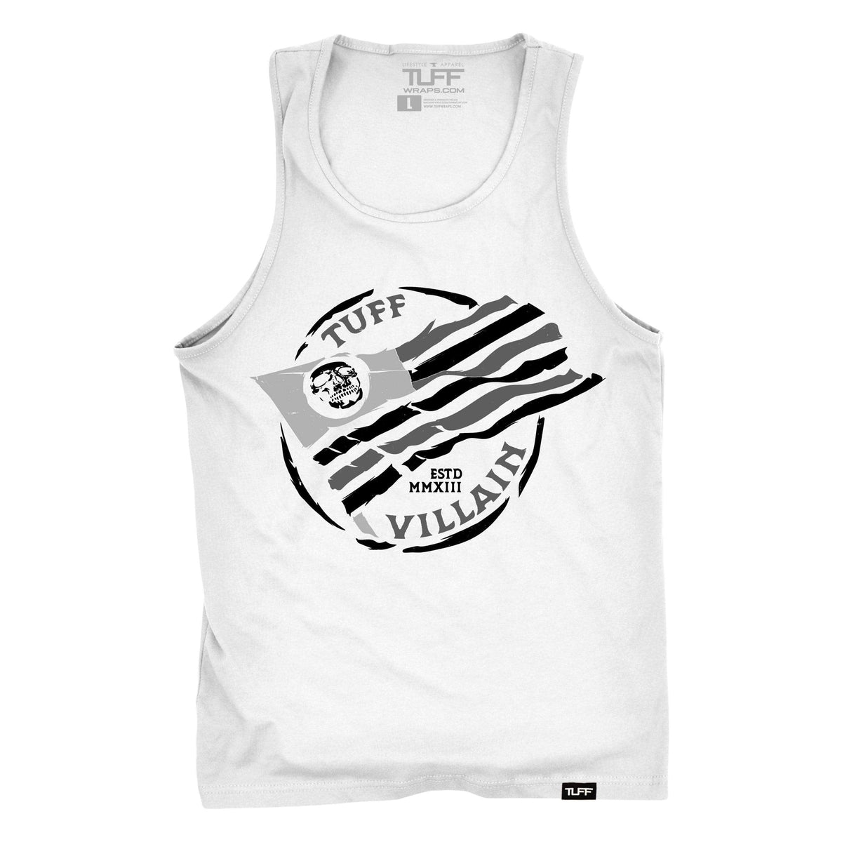 Villain Flag Tank S / White TuffWraps.com