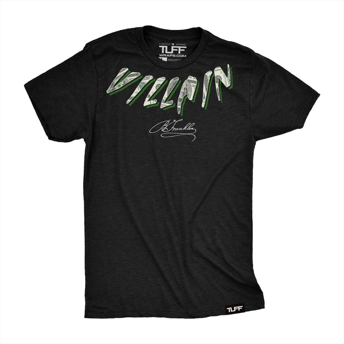 Villain Money Neck Tee S / Black TuffWraps.com