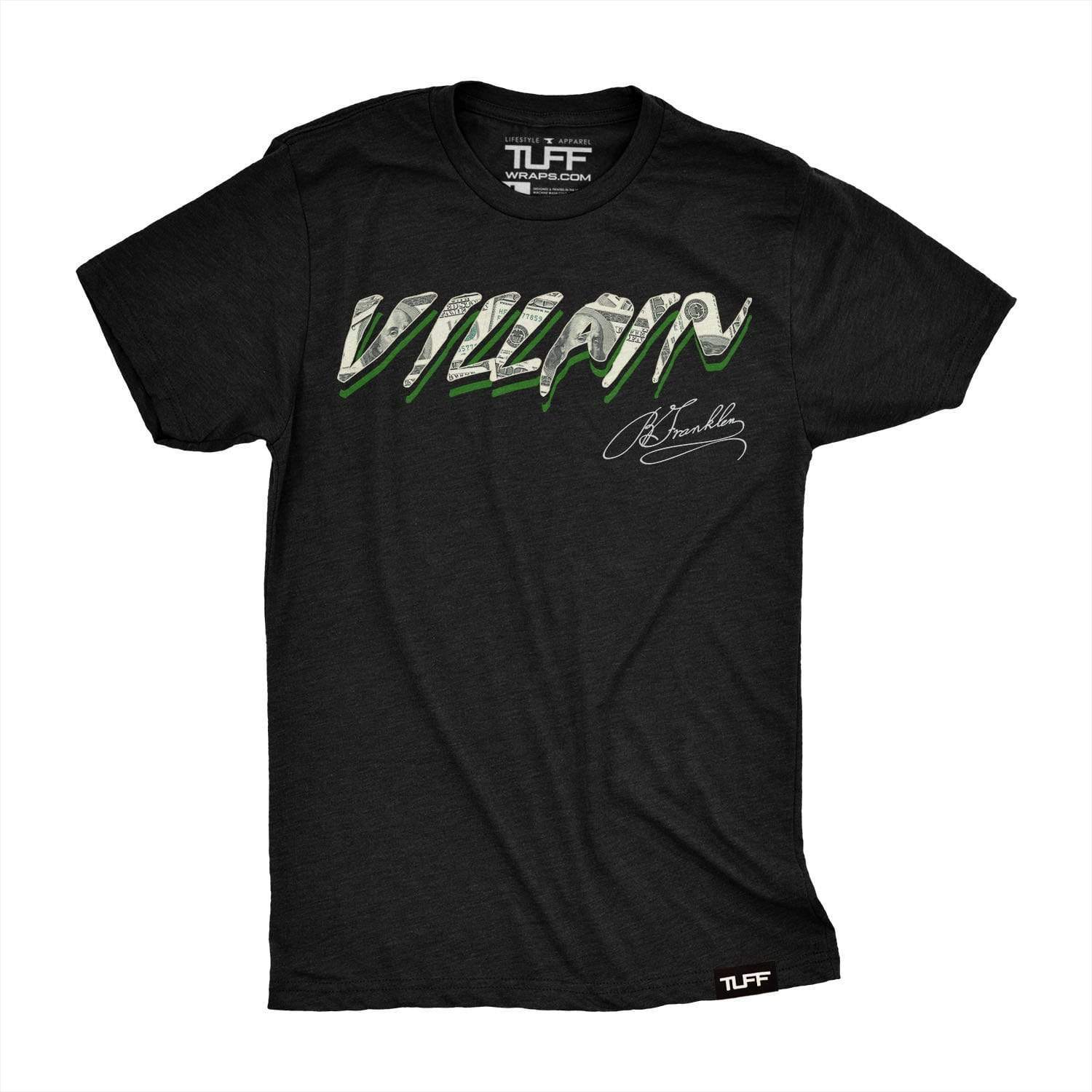 Villain Money Tee S / Black TuffWraps.com