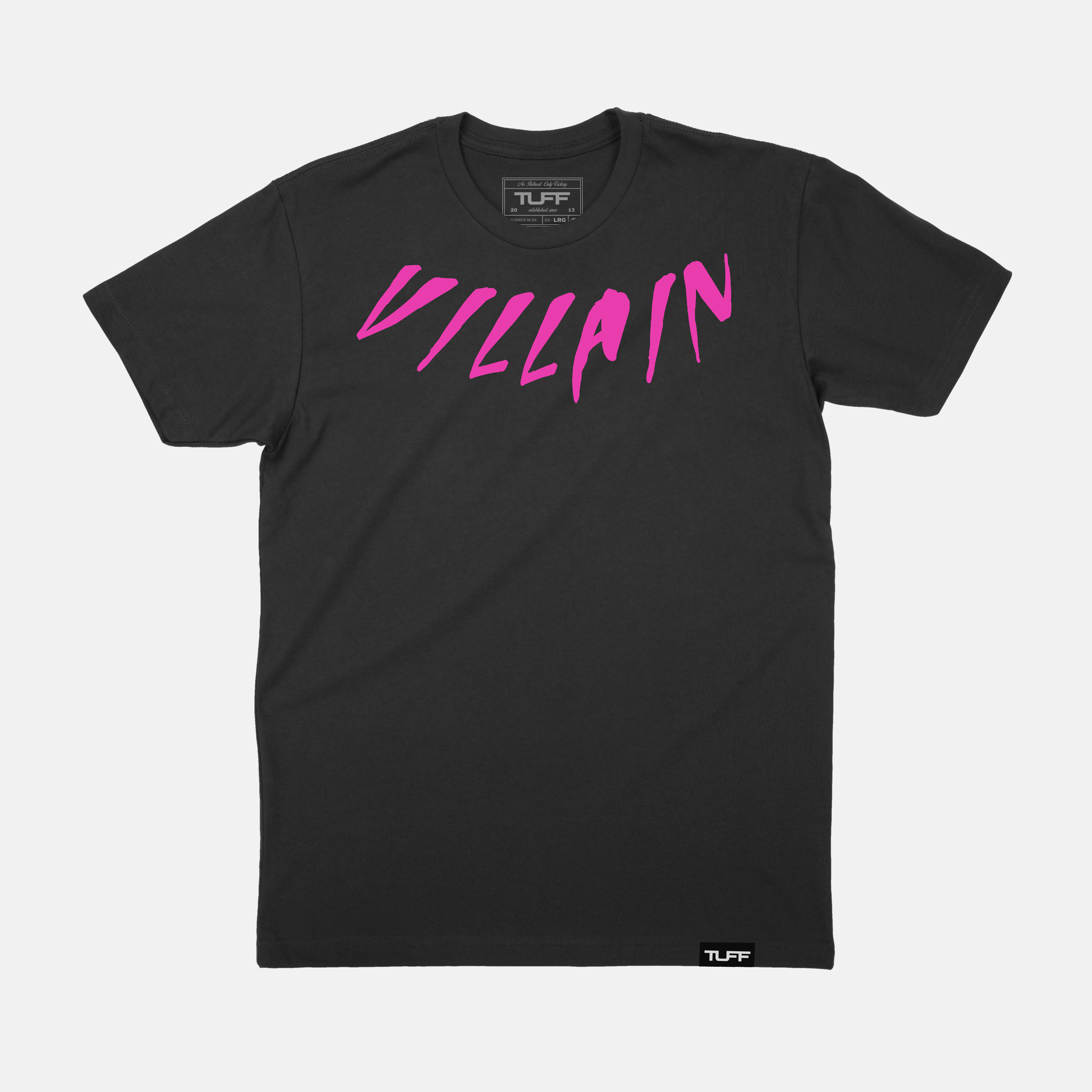Villain Neck Tee - Breast Cancer Awareness Black / S TuffWraps.com