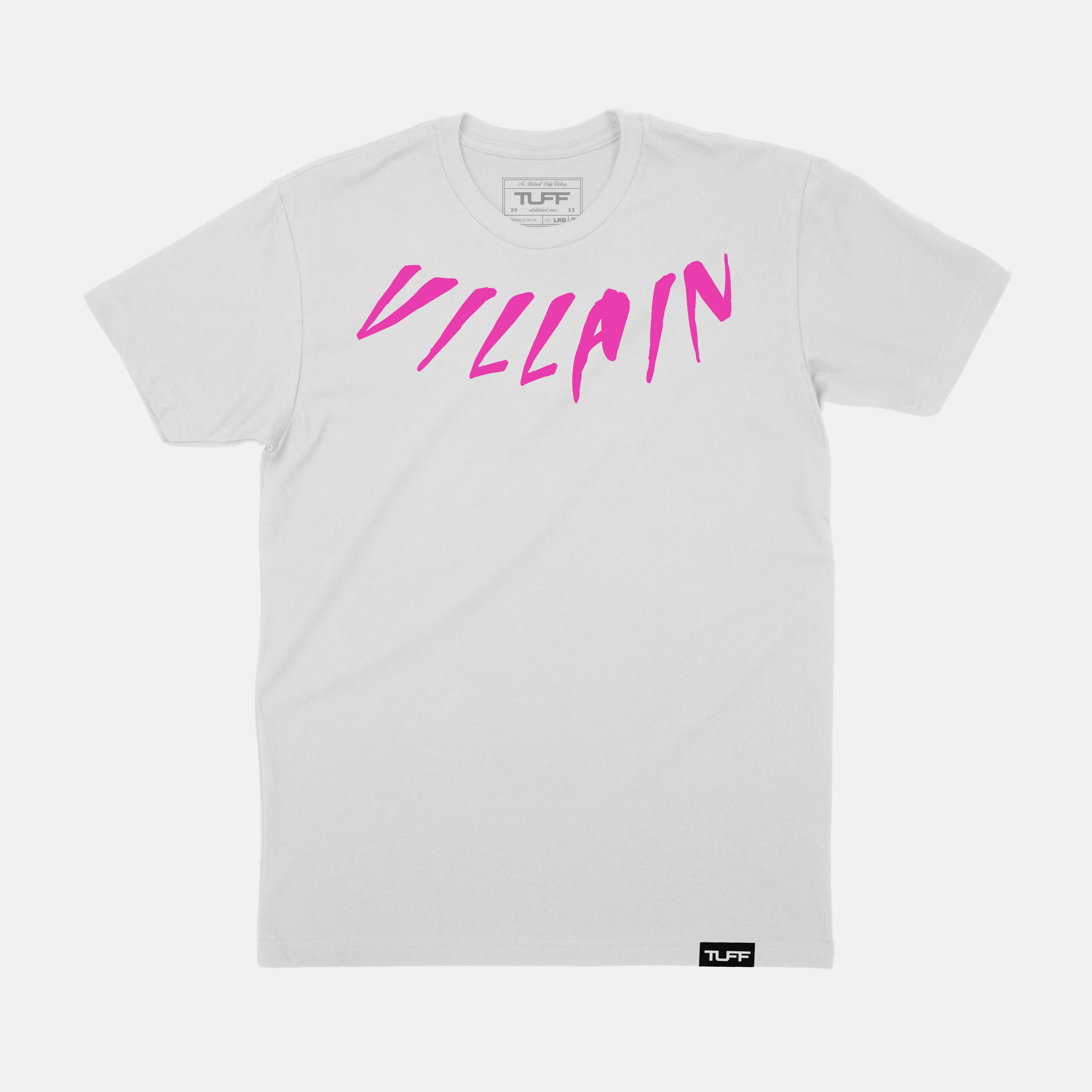 Villain Neck Tee - Breast Cancer Awareness White / S TuffWraps.com