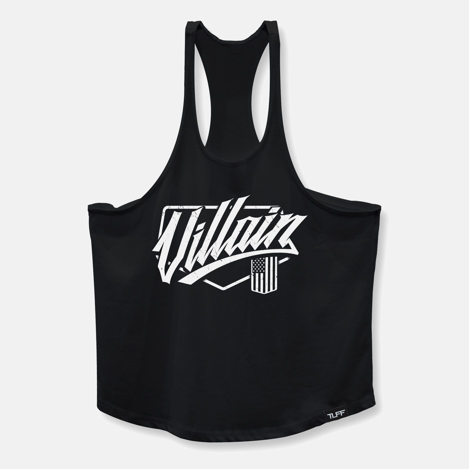 Villain Script Stringer Tank Top Black / S TuffWraps.com