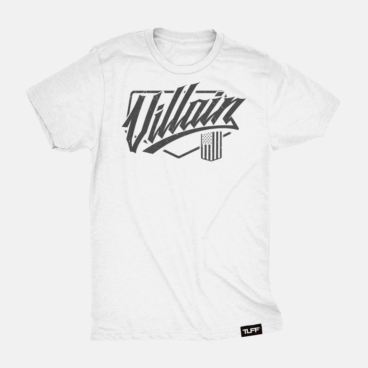 Villain Script Tee White / S TuffWraps.com