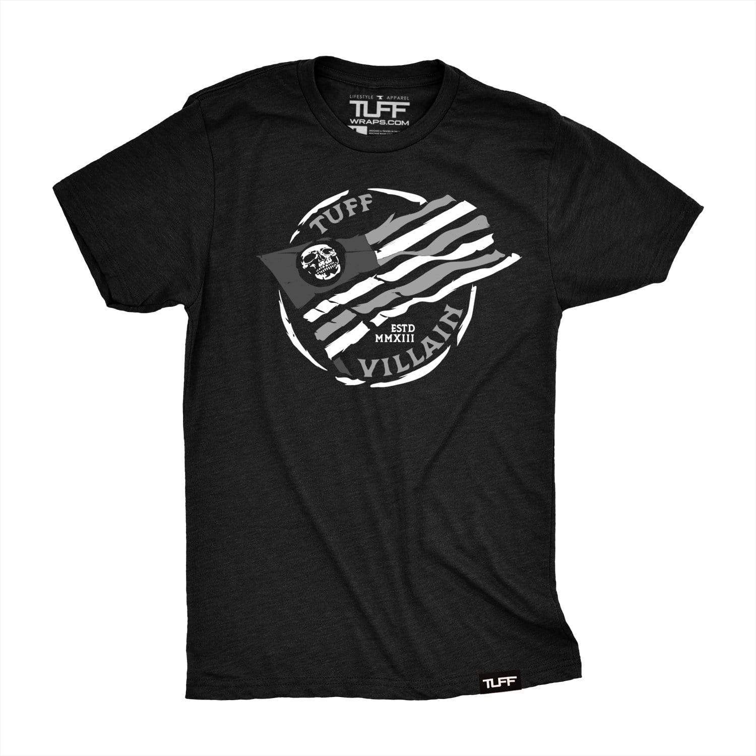 VIllain Skull Flag Tee S / Black TuffWraps.com