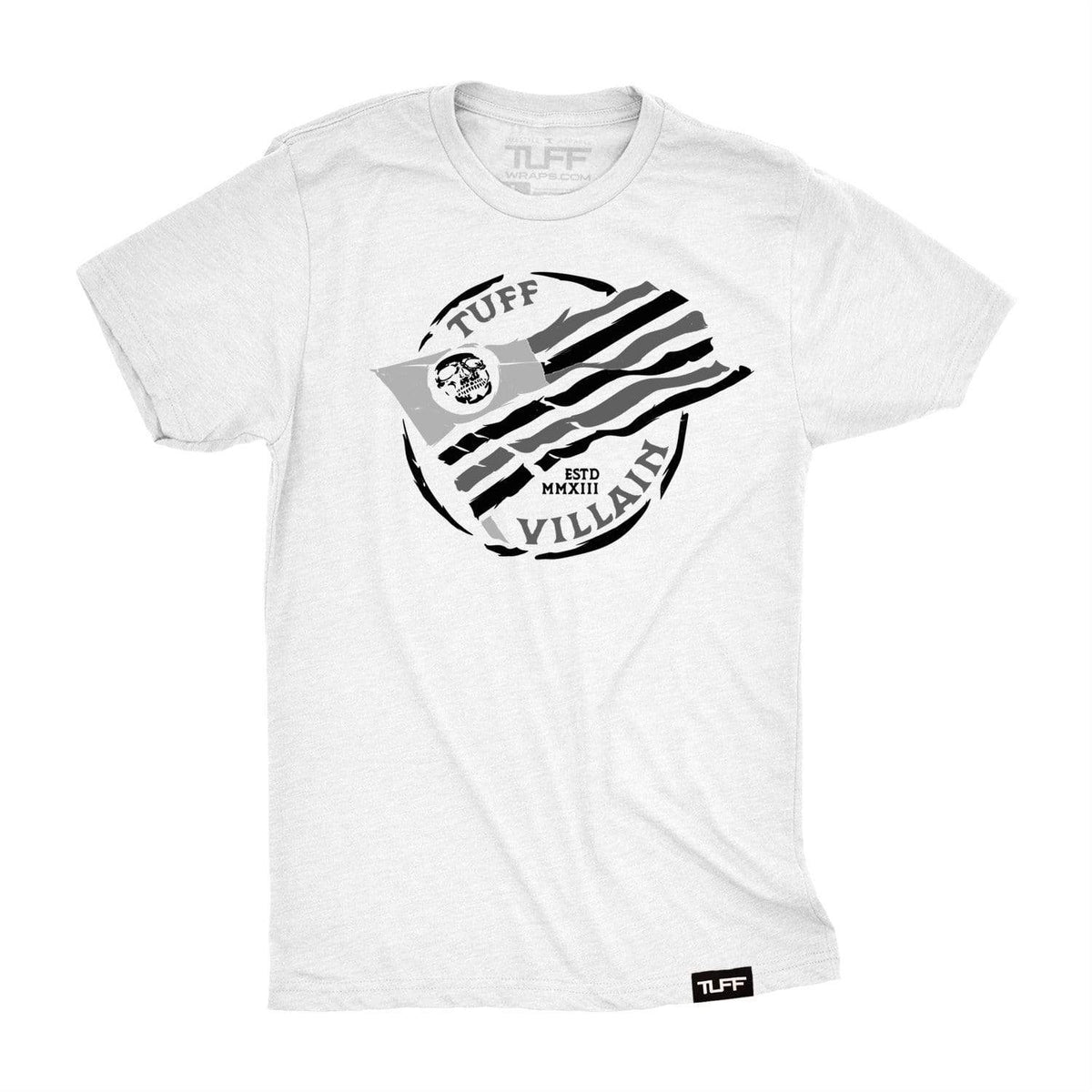 VIllain Skull Flag Tee S / White TuffWraps.com