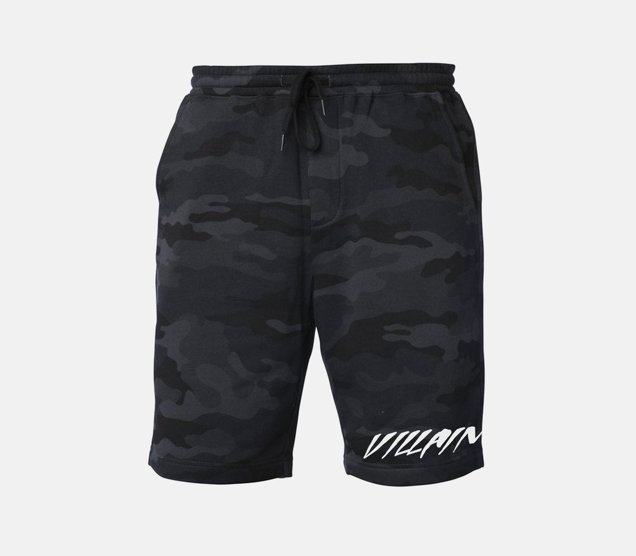 Villain Tapered Fleece Shorts Black Camo / XS TuffWraps.com